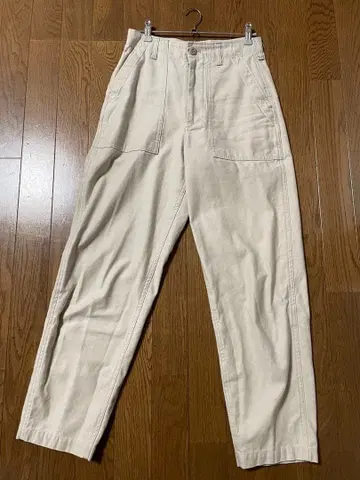 THE SHINZO 베이커 팬츠 화이트