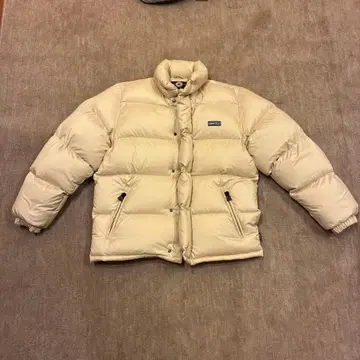 CONVERSE 다운 자켓 크림색