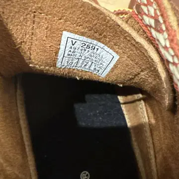 VANS 가죽 하이컷 신발 V 2591 새상품 28cm