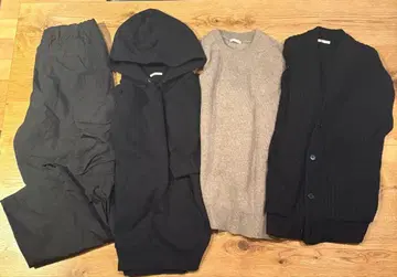 GU UNIQLO 카고 팬츠와 상의 세트 묶음 판매