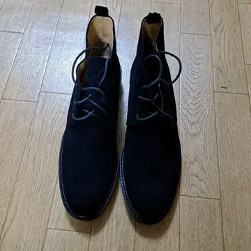 블랙 스웨이드 숏부츠 24cm