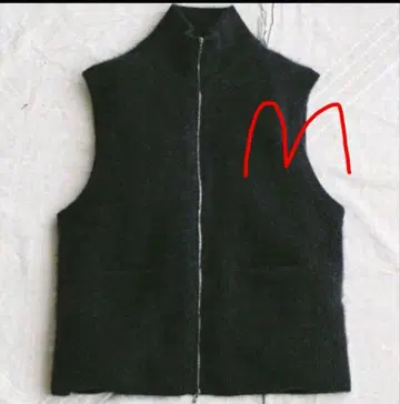 [ LIDNM ] CASHMERE HARD MILLED ZIP VEST