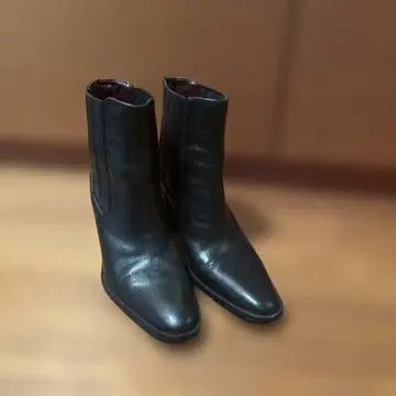 ZARA 사이드 고어 숏부츠 블랙 37