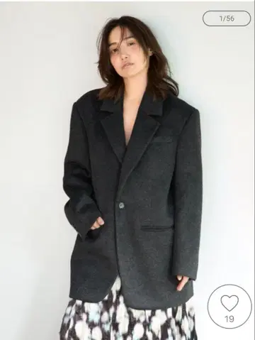 미에스로헤 miesrohe 샤기 싱글 자켓