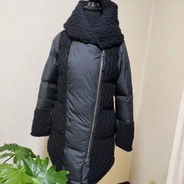 롱 다운 자켓 블랙