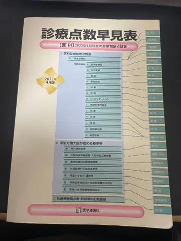 진료수가표 2022년 4월 발행