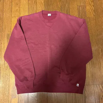 러셀 애슬레틱 무지 맨투맨 와인 레드 XL