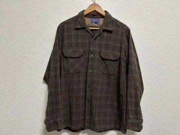 Pendleton 보드 셔츠 L 사이즈 브라운 계열