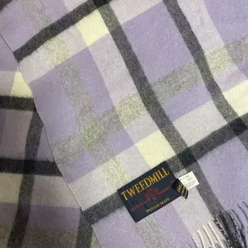 TWEEDMILL 라벤더 체크 머플러