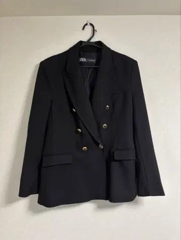 ZARA 블랙 더블 브레스트 자켓