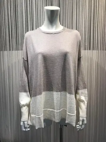 23구 모 100% 바이컬러 니트 사이즈 13호 XL 44