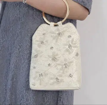 BLUE EAST 비즈 자수 2way 미니 파티 백