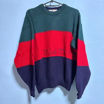 PLAYBOY 스트라이프 니트 스웨터