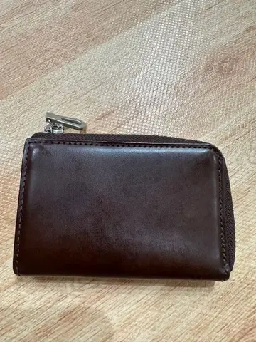 hergopoch 다크 브라운 지퍼 키케이스