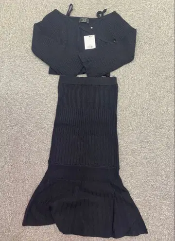 새상품 rady 블랙 니트 원피스 셋업