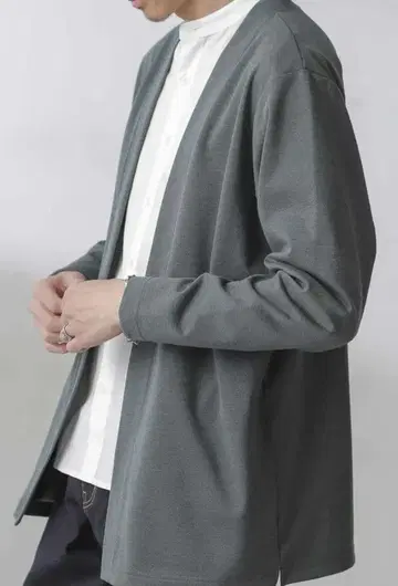 [ 나노 유니버스 ] 더블 저지 경량 가디건