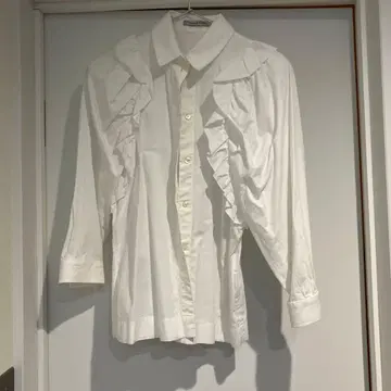 Simone Rocha 프릴 장식 화이트 셔츠 uk6