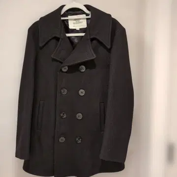 블랙 울 피코트 40