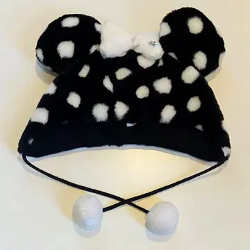 미니짱 도트 무늬 팬 캡