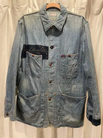 [ 레어 ] 할리우드 런치 마켓, BLUE BLUE 데님 커버올,