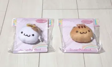 산리오 퓨로랜드 머핀 베이글 마스코트 배지 2개 세트