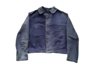 1920s 프렌치 빈티지 몰스킨 자켓 사이클리스트