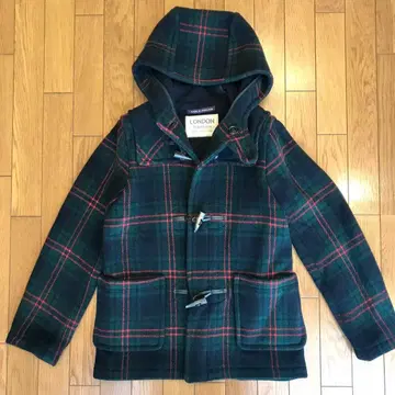 새상품급 LONDON Tradition 더플 코트 타탄 체크