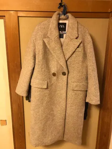 ZARA 프리미엄 울 코트 베이지