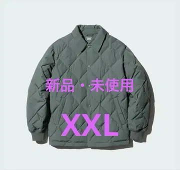 유니클로 퍼프 테크 퀼팅 자켓 XXL GREEN