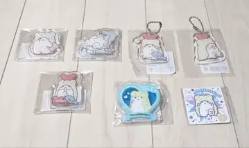 산리오 마루모후비요리 아크릴 스탠드 키링 배지 마그넷