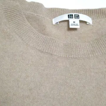 UNIQLO 캐시미어 스웨터 베이지 M 사이즈