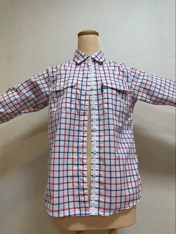 montbell 체크 무늬 긴팔 셔츠 M 사이즈