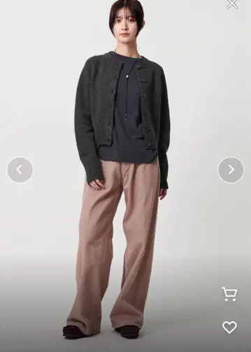 뷰티&유스 다크 그레이 가디건