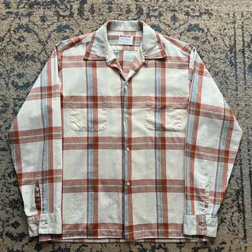 60s 맥그리거 셔츠 코튼 빈티지 검 50s 레이온