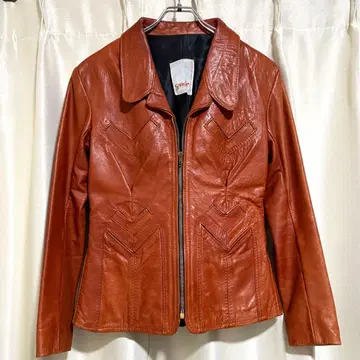 [ 레어 ] 70s 최고봉 크라프트 가죽 브랜드 gandalf 가죽 자켓