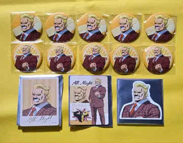 히로아카 아메리칸 레트로 캔뱃지 카드 스티커 올마이트