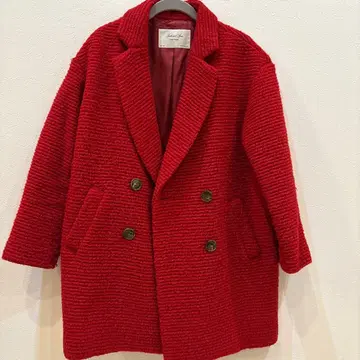 Spick and Span 빨간색 더블 브레스트 코트