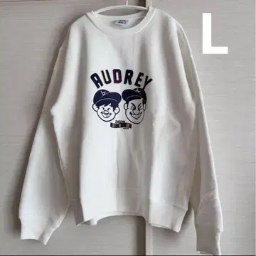 오드리 올 나이트 닛폰 맨투맨 화이트 L 사이즈