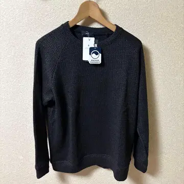 리브 편직 다크 그레이 스웨터