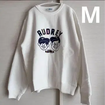 오드리 올나이트닛폰 맨투맨 화이트 M 사이즈