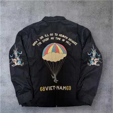 [ 초레어 ] 테일러 토요 베트남 베트남 자켓 수베니어 자켓 L 자수