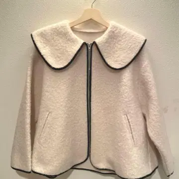 미사용 새상품 빅 옷깃 보아 아우터