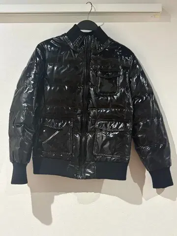 유니클로 광택 다운 자켓 ma-1 y2k