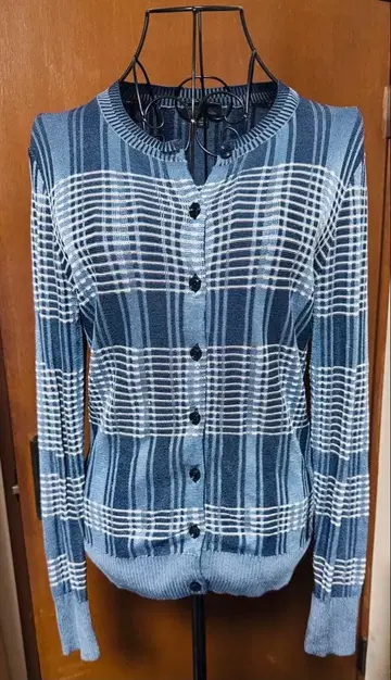 [ 새상품급 ] Brooks Brothers 여성용 체크 무늬 가디건 S