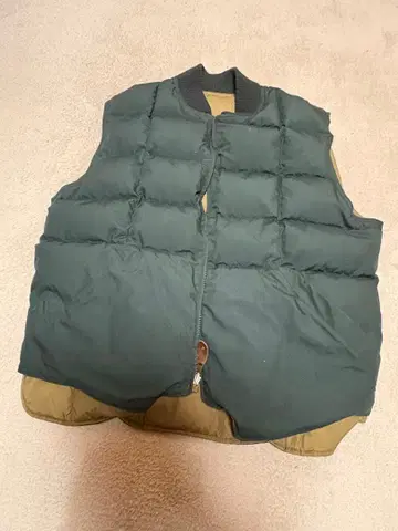 레어 80s Eddie Bauer 다운 베스트 리버서블