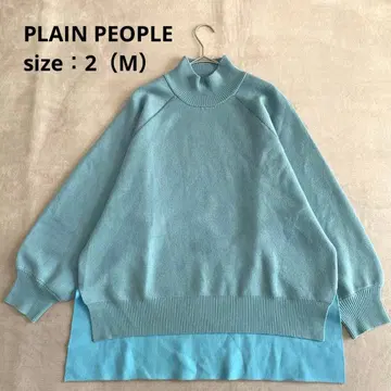 PLAIN PEOPLE 하이넥 니트 스웨터 [ M ] 루즈핏 볼륨 소매