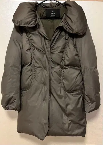 이네드 다운 자켓 코트 다크 브라운