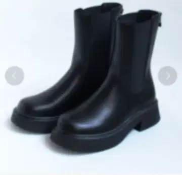 백 지퍼 사이드 고어 부츠 37 ground green store