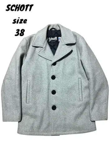 SCHOTT 샷 멜톤 울 싱글 피코트