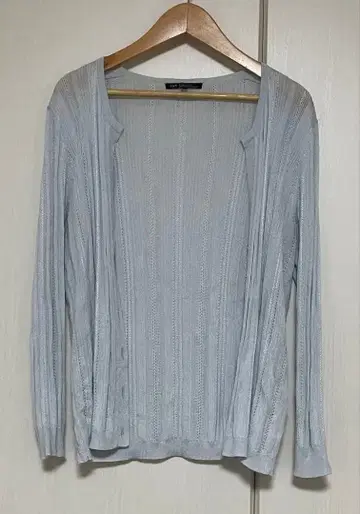 23구 긴팔 썸머 니트 가디건 라이트 블루